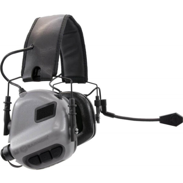 Abafador com Microfóne Eletrônico Earmor M32 Cinza
