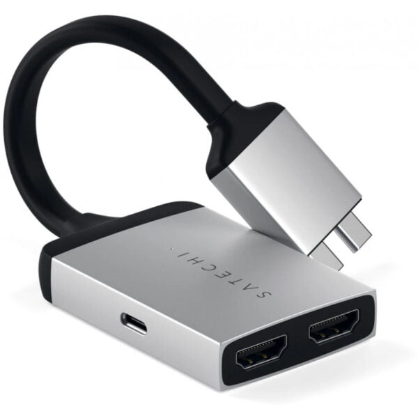 Adaptador de Cabo USB-C a HDMI 4K Dual Satechi ST-TCDHAS Prata