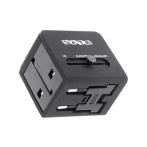 Adaptador de Tomada Satellite A-R06 com 2 portas USB (Bi-volt) Preto