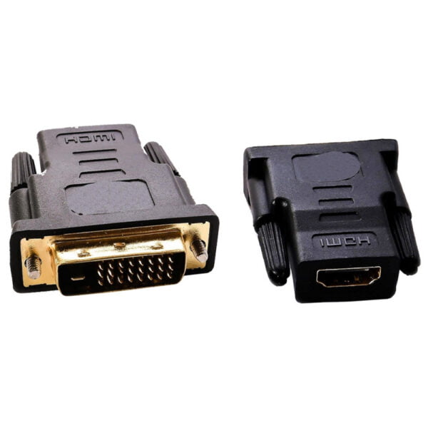 Adaptador DVI Macho a HDMI Femea com Áudio HLD Preto