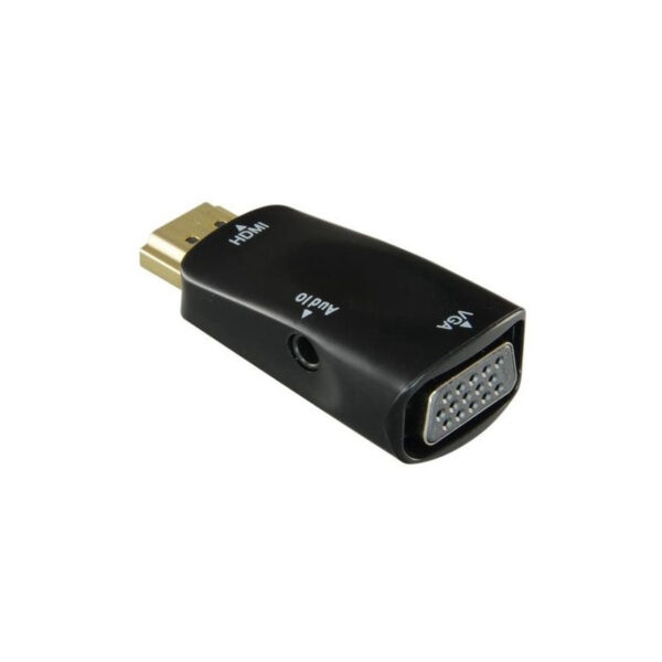 Adaptador HDMI a VGA com Áudio 1080P/720P HLD Preto