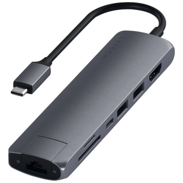 Adaptador USB-C Slim Multiport With Ethernet Hub Satechi ST-UCSMA3M