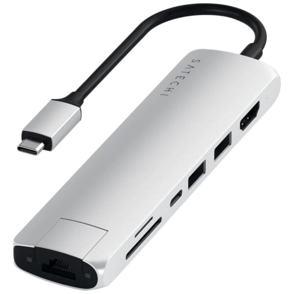 Adaptador USB-C Slim Multiport With Ethernet Hub Satechi ST-UCSMA3S