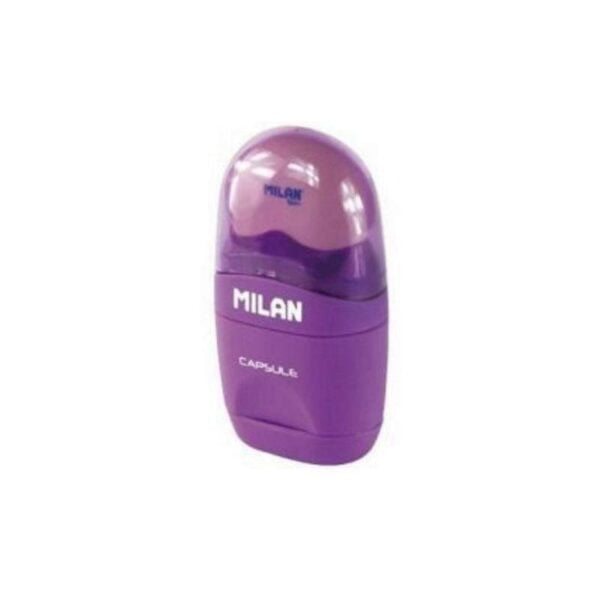 Apontador com Borracha Milan Capsule - Roxo