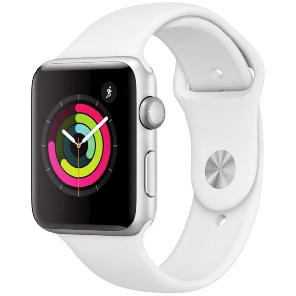 Apple Watch S3 (GPS) Caixa Alumínio 42mm pulseira esportiva Branca - MTF22LL