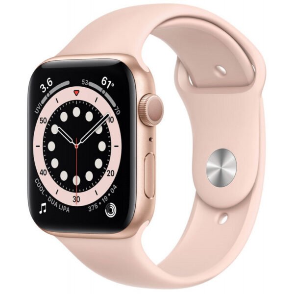 Apple Watch S6 (GPS) Caixa Alumínio Dourada 44mm Pulseira Esportiva Rosa M00E3LL