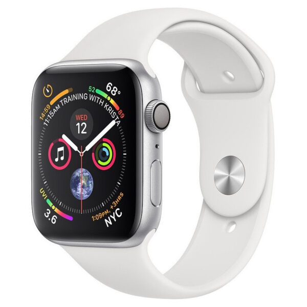 Apple Watch Series 4 (GPS) Caixa Alumínio 44mm pulseira esportiva Branca - MU6A2LL
