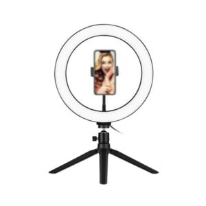 Aro LED Circular Ring de 10" com Mini Tripe