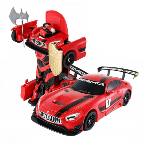 Automodelo Rastar Transformable Mercedes Benz GT3 74800 (1/14) RC Vermelho