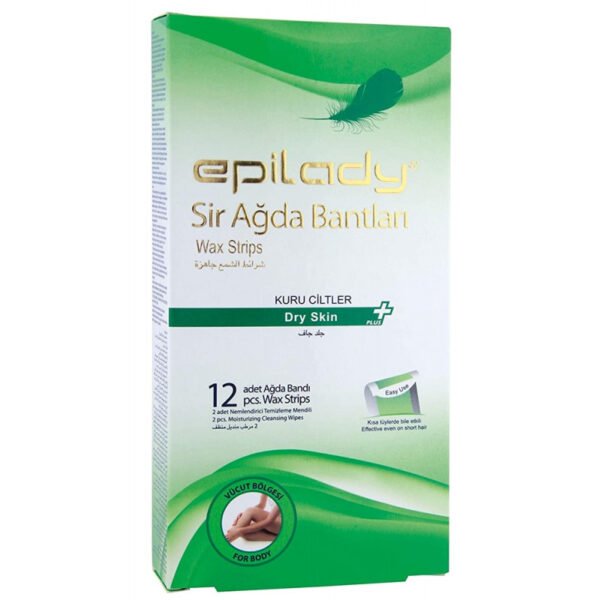 Bandas de cera Depilatoria Epilady Dry Skin (12 Unidades)