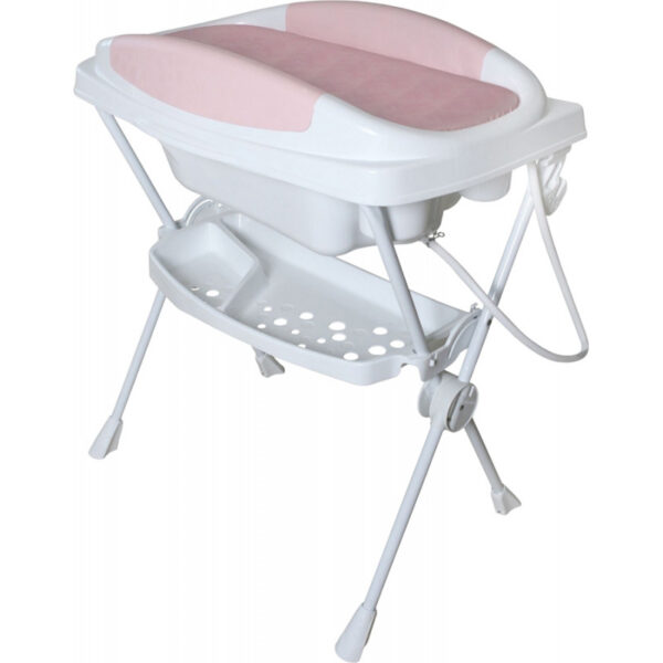 Banheira para Bebê Galzerano com Trocador Premium - Rosa