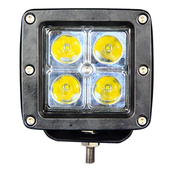 Barra LED Quanta QTFMQ12 Quadrado 4 LED´s - 12Watts Preto