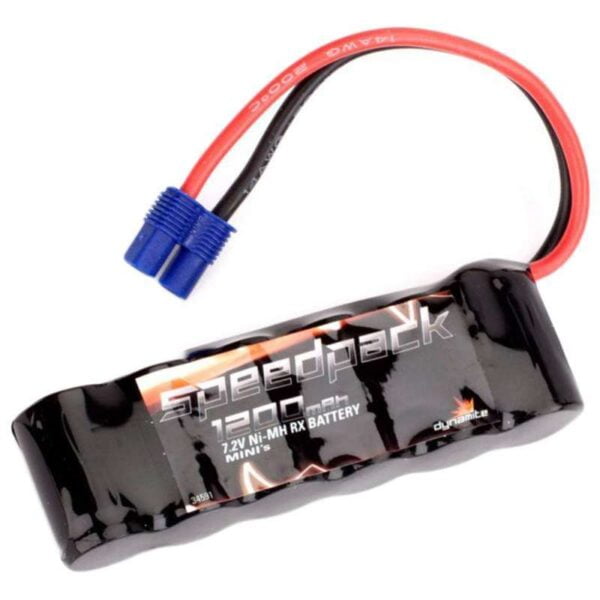 Bateria Dynamite Speedpack 1200mAh Ni-MH 6Cell Flat 7.2V com conector EC3 - DYN1473