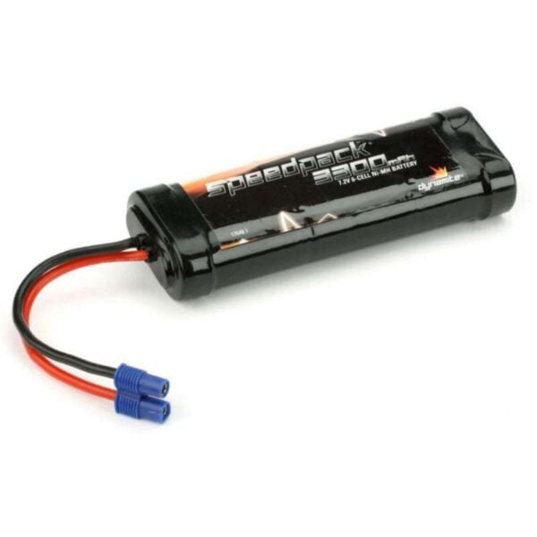 Bateria Dynamite Speedpack 3300mAh Ni-MH 6Cell Flat 7.2V com conector EC3 - DYN1070EC