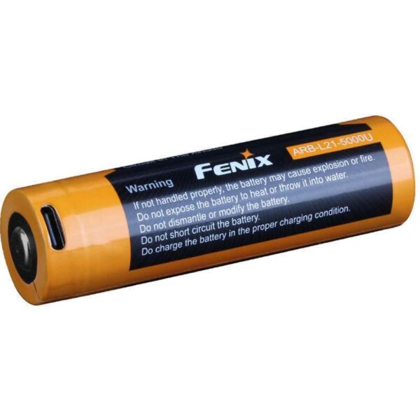 Bateria Recarregável Fenix ARB-L21-5000U 21700 5000mAh 3.6V USB-C