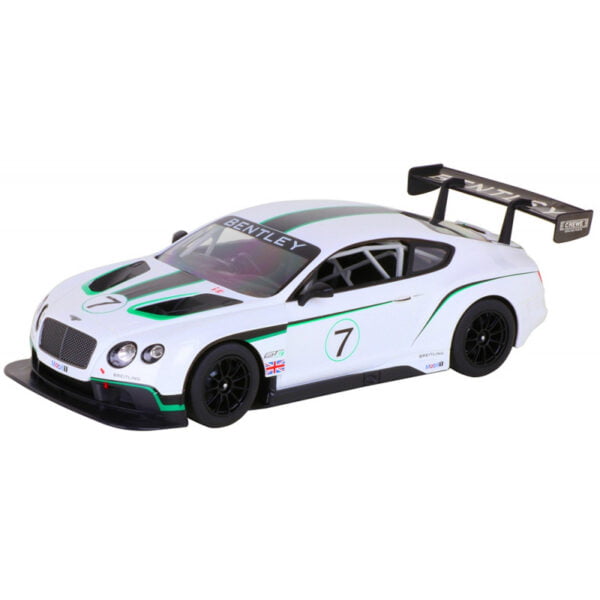 Bentley Continental GT3 Branco Escala 1/14 R/C - Rastar 70600