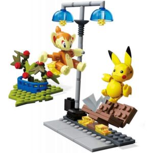 Bloco de Montar Pokemon Chimchar vs Pikachu 127 pcs