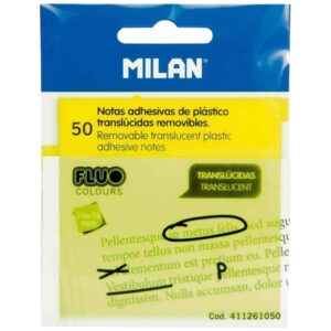 Bloco de Notas Milan Fluo - 411261050 - Amarelo