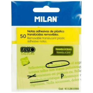 Bloco de Notas Milan Fluo - 411261050 - Amarelo