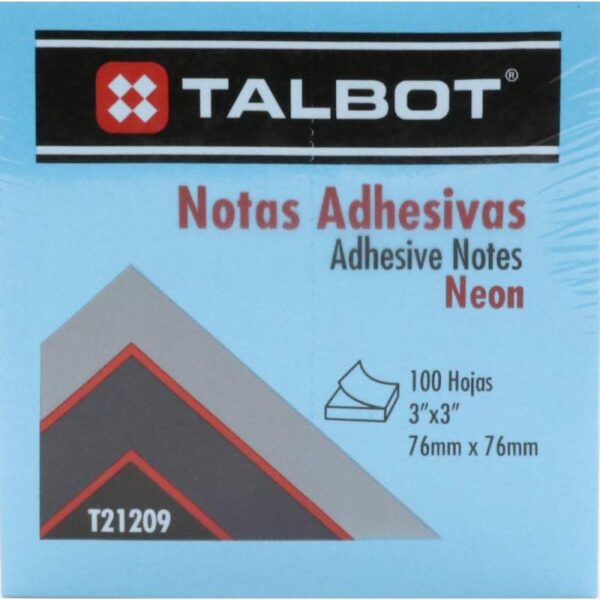 Bloco Talbot Lembrete Adesivo - T21209 - Azul