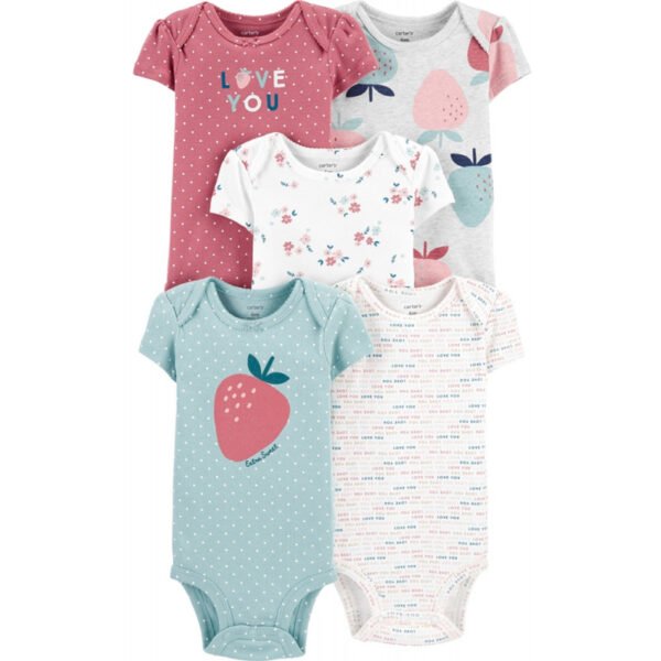 Body Infantil Carter's 1I731910 Feminino (5 Peças)