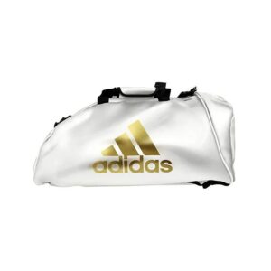 Bolsa Esportiva Adidas Sports Bag CC051CS - Pequeno - Branco/ Dourado