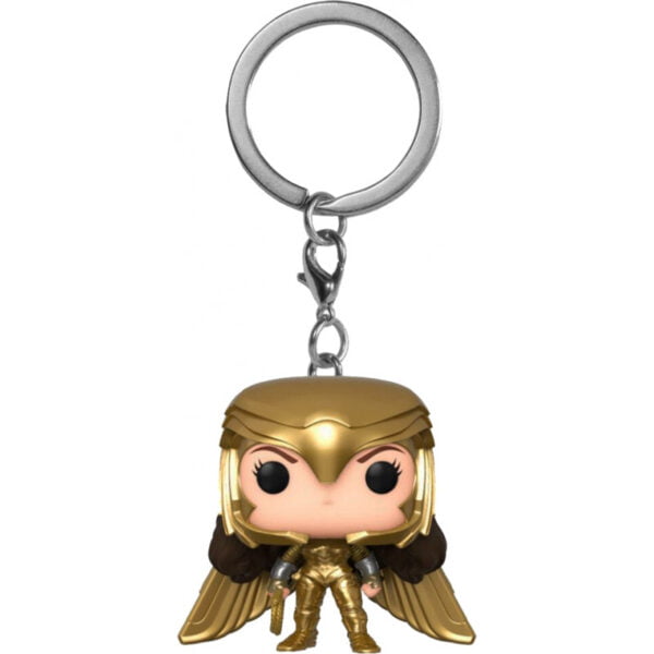 Boneca Chaveiro Wonder Woman Golden Armor - WW84 - FunkoPOP Pocket