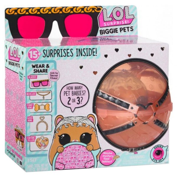 Boneca MGA L.O.L. Surprise! Biggie Pets M.C. Hammy Series Eye Spy