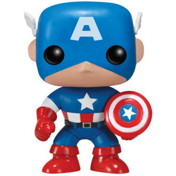 Boneco Captain America Funko POP! 06 Bobble Head