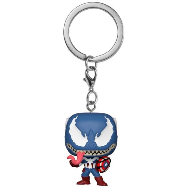 Boneco Chaveiro Venomized Captain America - Venom - Funko Pop Pocket!