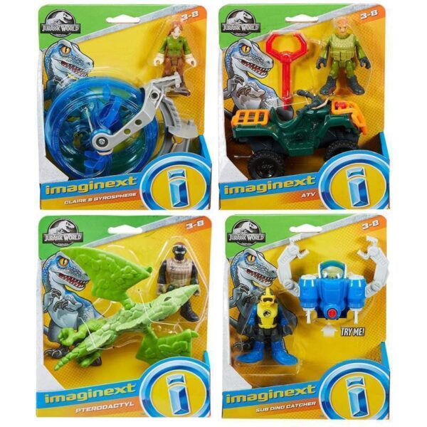 Boneco Claire e Giroesfera Fisher-Price Imaginext Jurassic World - FMX92 variados