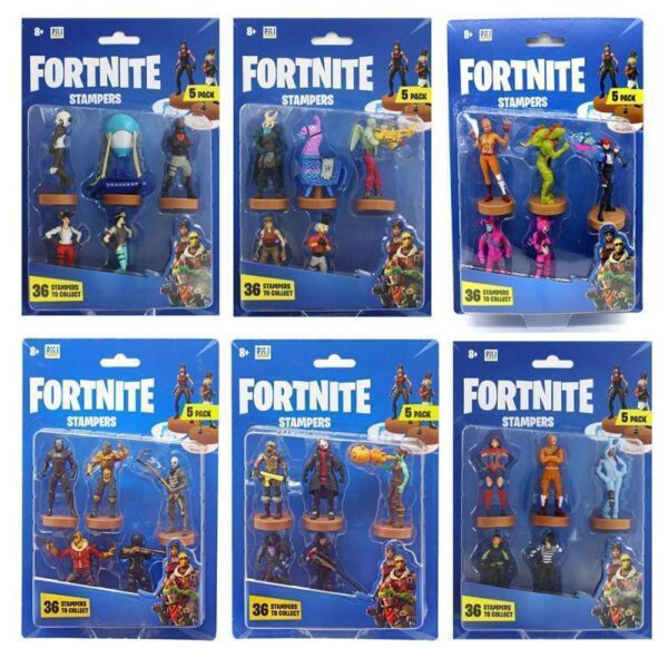 Boneco Fortnite P.M.I Stamper com 5 Unidades 5040 - Vendido Separadamente