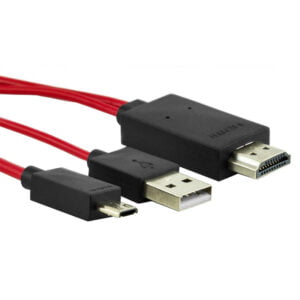 Cabo Adaptador HDMI MACHO/USB MACHO/MICRO-US para Galaxy S4