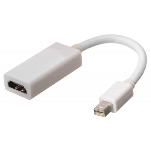 Cabo Adaptador HLD Mini DisplayPort para HDMI Fêmea - Branco