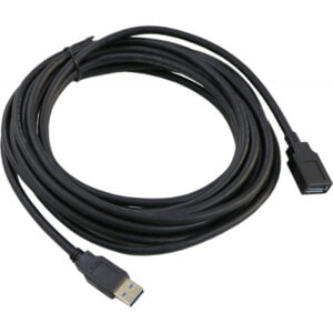 Cabo HLD USB 3.0 Macho/Fêmea 5 Metros Preto