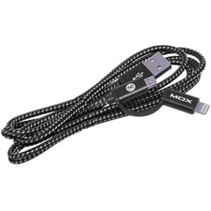 Cabo Lightning + Micro USB MOX MO-50 1.5mts - Preto