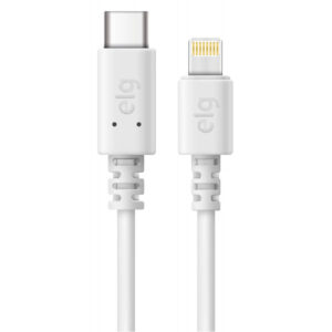 Cabo Lightning USB-C ELG TCL10 Elastômero termoplástico (1 metro) Branco