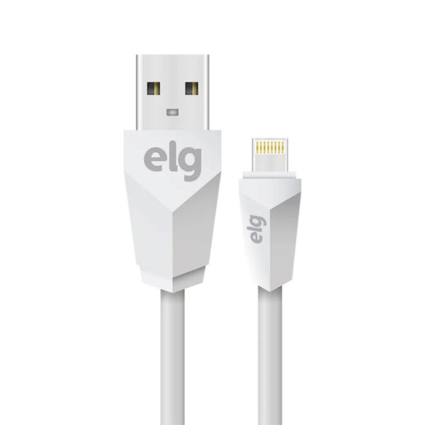 Cabo Lightning USB ELG L810 Emborrachado (1 metro) Branco