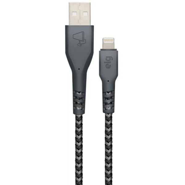 Cabo Lightning USB ELG L810BL Nylon Balístico (1 metros) Preto