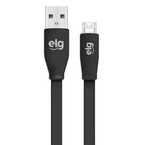Cabo Micro USB ELG EC510PT Injetado em PVC (1.25 metros)
