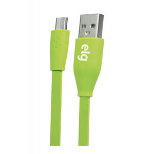 Cabo Micro USB ELG L510VD Conectores metálicos (1 metros) Verde