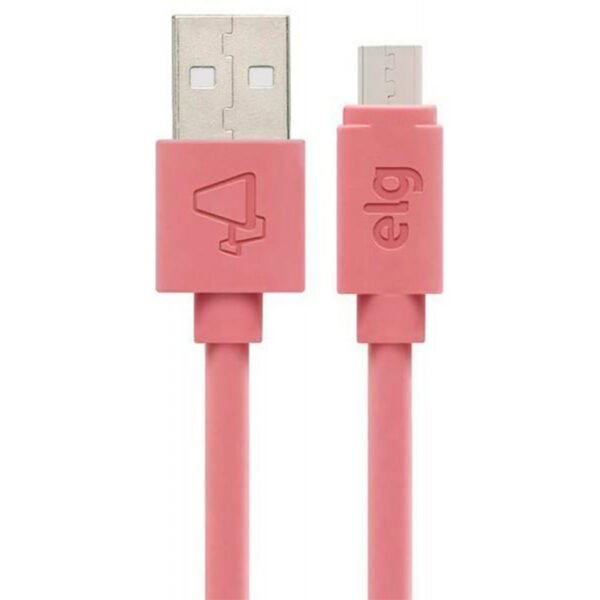 Cabo Micro USB ELG M515PKMAX Elastômero Termoplástico (1.5 metros) Rosa