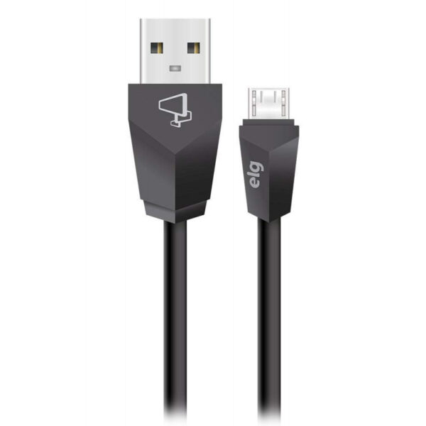 Cabo Micro USB ELG M518 Injetado em PVC (1.8 metros) Preto