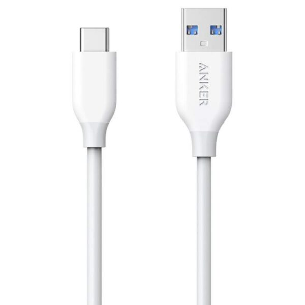 Cabo USB-C a USB Anker PowerLine A8163H21 0.9m - Branco