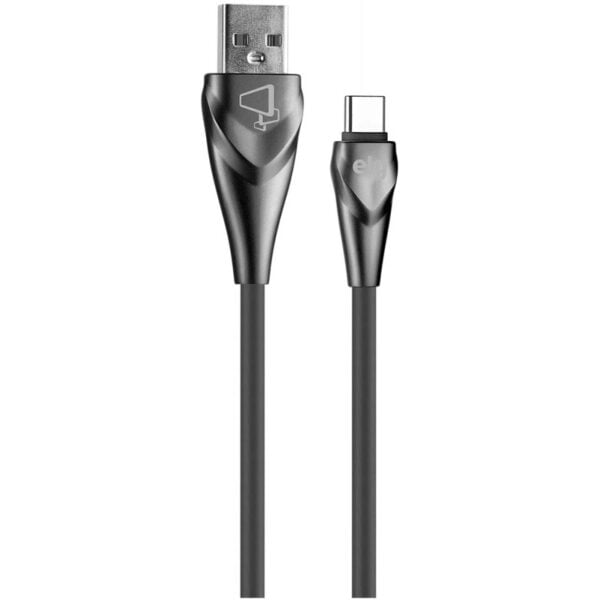 Cabo USB-C ELG ALCGY Thermoplastic Elastomer (1 metro) Cinza