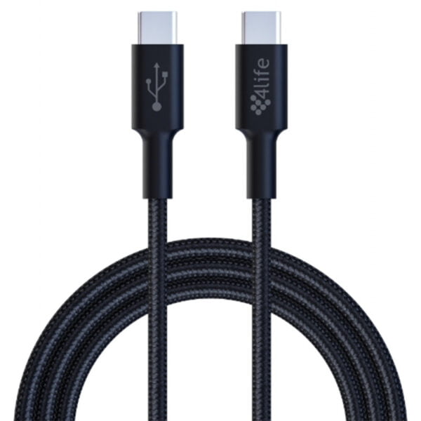 Cabo USB Tipo-C 4life FL-CCN602 (2M) - Preto