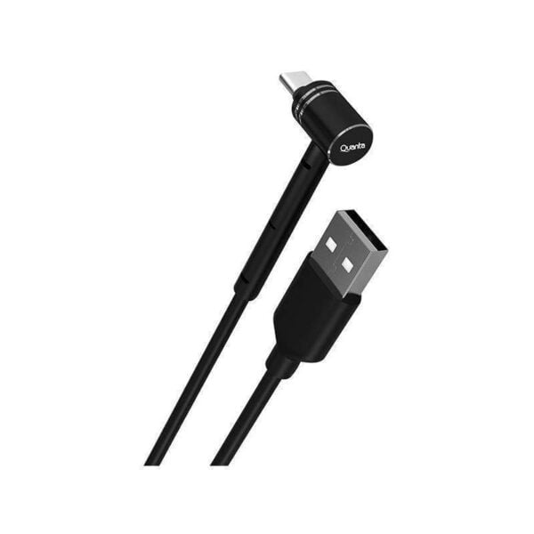 Cabo USB-Tipo C 90° Quanta QTCUTC90 1M Preto