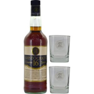 Cachaça Aristocrata Reserva Especial 16 Anos 750ml + Copos