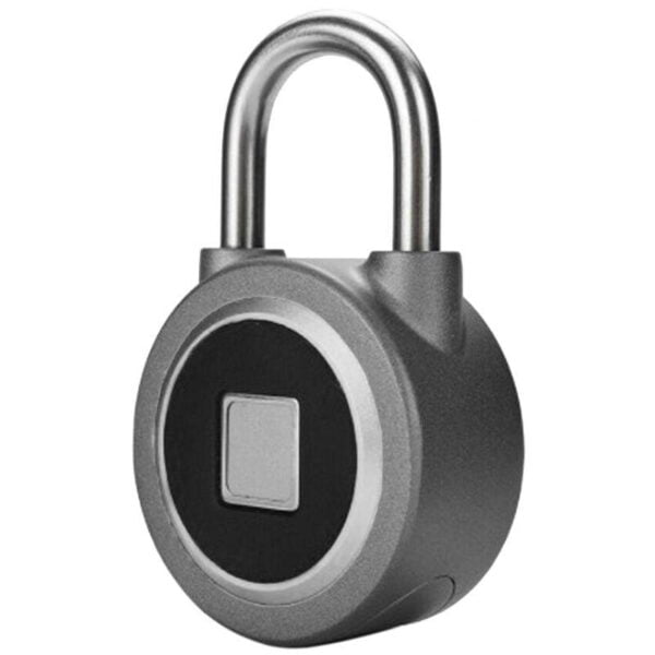 Cadeado Digital Biométrico OKLOK Bluetooth Cinza