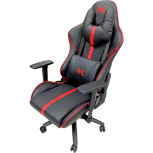 Cadeira Gamer MTEK MK02 Reclinável - Preto/Vermelho